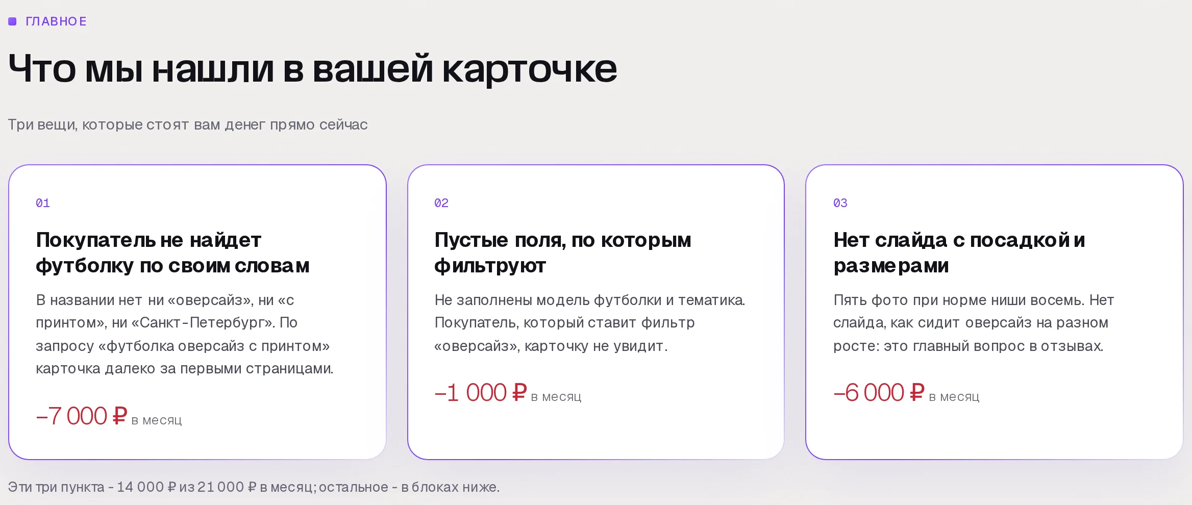 Находки аудита SkuScan по футболке