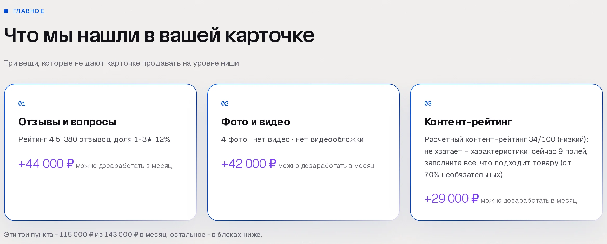 Находки аудита SkuScan по карточке обогревателя