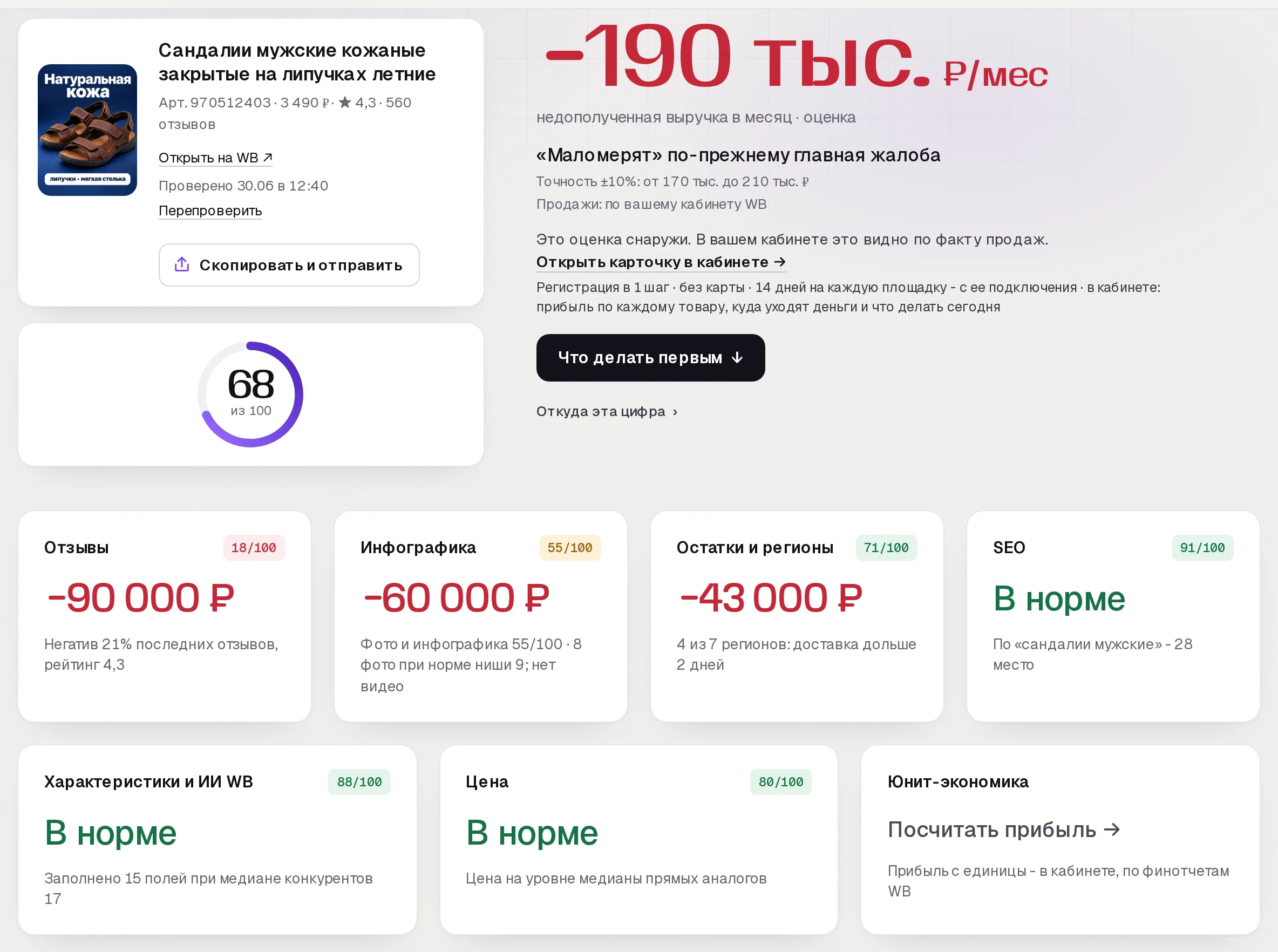 Повторный отчет аудита SkuScan