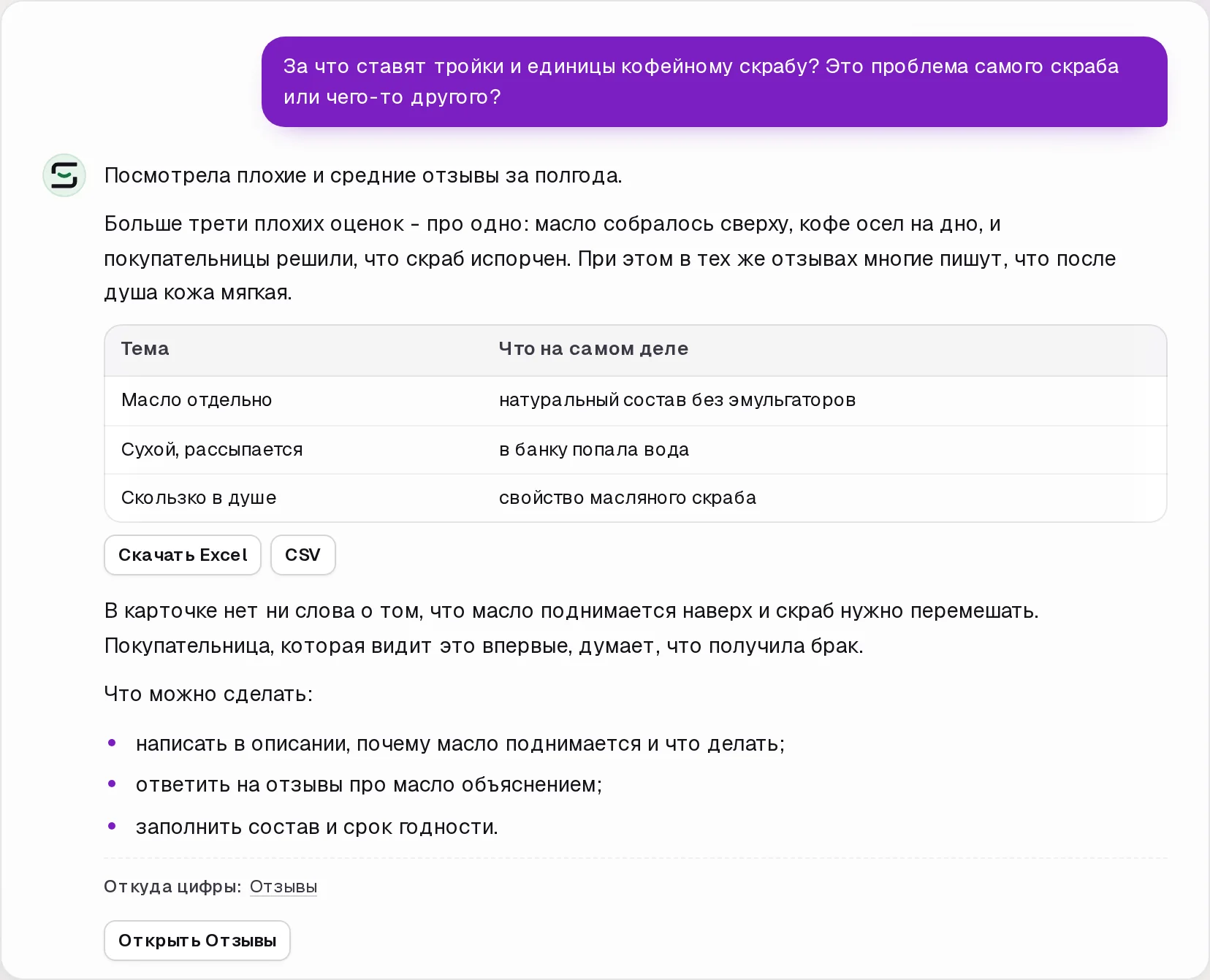 Чат с Гриной в кабинете SkuScan