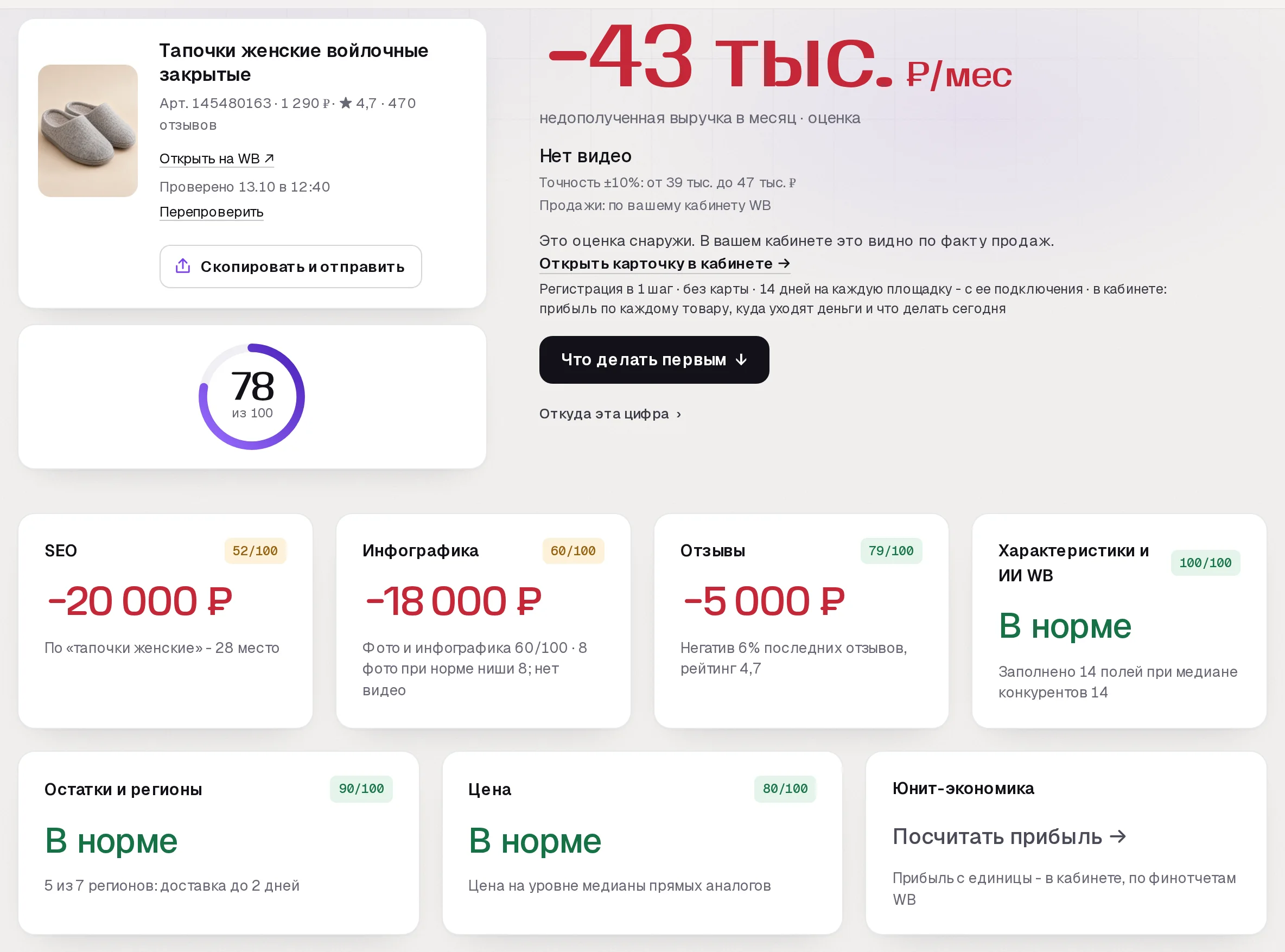 Повторный отчет аудита SkuScan
